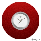 Deja vu watch, jewelry discs, aluminium, red-orange, A 15-5
