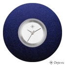 Deja vu Uhr, Schmuckscheiben, Aluminium, blau-t�rkis, A 15-8