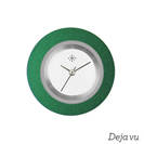 Deja vu watch, jewelry discs, aluminium, green-yellow, A 1-26