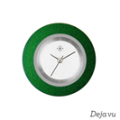 Deja vu watch, jewelry discs, aluminium, green-yellow, A 1-4