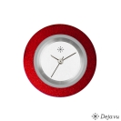 Deja vu watch, jewelry discs, aluminium, red-orange, A 1-5