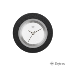 Deja vu watch, jewelry discs, aluminium, black-grey-silver, A 1-7