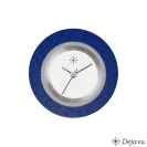 Deja vu Uhr, Schmuckscheiben, Aluminium, blau-t�rkis, A 1-8