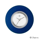 Deja vu Uhr, Schmuckscheiben, Aluminium, blau-t�rkis, A 2-24