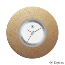 Deja vu Uhr, Schmuckscheiben, Aluminium, braun-gold, A 3-21  Deja vu Uhr, Schmuckscheiben, Aluminium, braun-gold, A 3-21