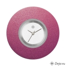 Deja vu Uhr, Schmuckscheiben, Aluminium, lila-rosa, A 3-23