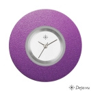 Deja vu Uhr, Schmuckscheiben, Aluminium, lila-rosa, A 3-25