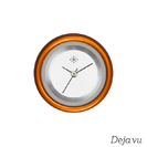 Deja vu Uhr, Schmuckscheiben, Aluminium, lila-rosa, A 44-13