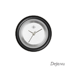 Deja vu Uhr, Schmuckscheiben, Aluminium, blau-t�rkis, A 44-17