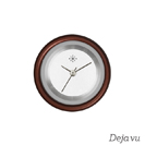 Deja vu Uhr, Schmuckscheiben, Aluminium, lila-rosa, A 44-19