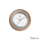 Deja vu Uhr, Schmuckscheiben, Aluminium, lila-rosa, A 44-21