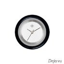 Deja vu watch, jewelry discs, aluminium, black-grey-silver, A 44-7