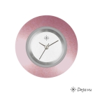 Deja vu Uhr, Schmuckscheiben, Aluminium, lila-rosa, A 52-13