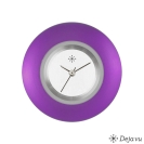 Deja vu Uhr, Schmuckscheiben, Aluminium, lila-rosa, A 52-25