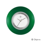 Deja vu Uhr, Schmuckscheiben, Aluminium, gr�n-gelb, A 52-26
