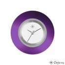 Deja vu Uhr, Schmuckscheiben, Aluminium, lila-rosa, A 52-6