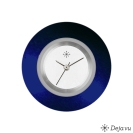Deja vu Uhr, Schmuckscheiben, Aluminium, blau-t�rkis, A 52-8