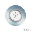 Deja vu Uhr, Schmuckscheiben, Aluminium, blau-t�rkis, A 52-9