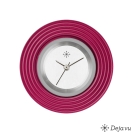 Deja vu Uhr, Schmuckscheiben, Aluminium, lila-rosa, A 65-23