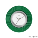 Deja vu Uhr, Schmuckscheiben, Aluminium, gr�n-gelb, A 65-26