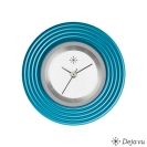 Deja vu Uhr, Schmuckscheiben, Aluminium, blau-t�rkis, A 65-3