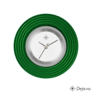 Deja vu Uhr, Schmuckscheiben, Aluminium, gr�n-gelb, A 65-4