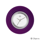 Deja vu Uhr, Schmuckscheiben, Aluminium, lila-rosa, A 65-6