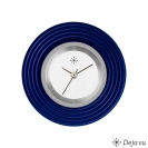 Deja vu Uhr, Schmuckscheiben, Aluminium, blau-t�rkis, A 65-8