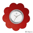 Deja vu watch, jewelry discs, aluminium, red-orange, A 8-22