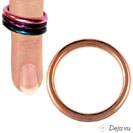 finger rings, size 1 (17mm), AR 1-33-e, pastel gold, 17 mm