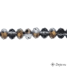 Deja vu Necklace, fabrik bracelets, black-grey-silver, B 10-1, grey