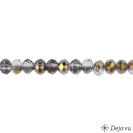 Deja vu Necklace, fabrik bracelets, black-grey-silver, B 140-1, grey