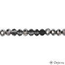 Deja vu Necklace, fabrik bracelets, black-grey-silver, B 36-2, anthracite