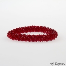 Deja vu Collier, Armb�nder, rot-orange, Bb 270-3, weinrot