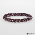 Deja vu Collier, Armb�nder, rot-orange, Bb 472-1, weinrot