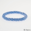 Deja vu Necklace, fabrik bracelets, blue-turquoise, Bb 588-3, cornflower blue