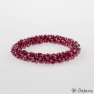 Deja vu Necklace, bracelets, purple-pink, Bb 792, raspberry red