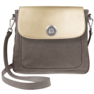 Deja vu bag, bag Sarah, textile, greybrown, Bgm 308 c 75