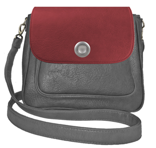 Deja vu bag, bag Sarah, artificial leather, anthracite, BGM 501p c 511p