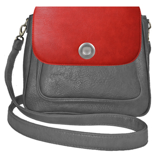 Deja vu bag, bag Sarah, artificial leather, anthracite, BGM 501 pc 521p