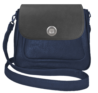 Deja vu bag, bag Sarah, artificial leather, dark blue, BGM 514p c 501p