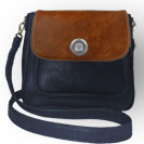 Deja vu bag, bag Sarah, artificial leather, dark blue, BGM 514p c 508p