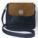 Deja vu bag, bag Sarah, artificial leather, dark blue, BGM 514p c 509p