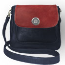 Deja vu bag, bag Sarah, artificial leather, dark blue, BGM 514p c 511p