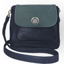 Deja vu bag, bag Sarah, artificial leather, dark blue, BGM 514p c 515p