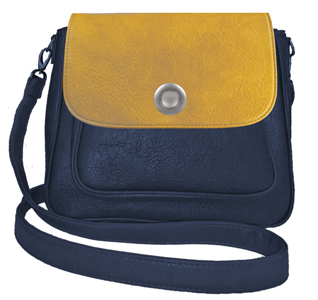 Deja vu bag, bag Sarah, artificial leather, dark blue, BGM 514p c 520p