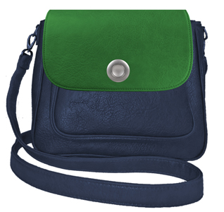 Deja vu bag, bag Sarah, artificial leather, dark blue, BGM 514 pc 525p
