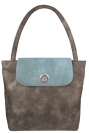 Deja vu Tasche, Tasche Alexandra, Vintage Taupe, BGT 454p c 447p, vintage jeansblau