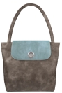 Deja vu Tasche, Tasche Alexandra, Vintage Taupe, BGT 454p c 447p, vintage jeansblau