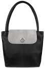 Deja vu Tasche, Tasche Alexandra, Vintage Schwarz, BGT 457p c 444p, vintage steingrau